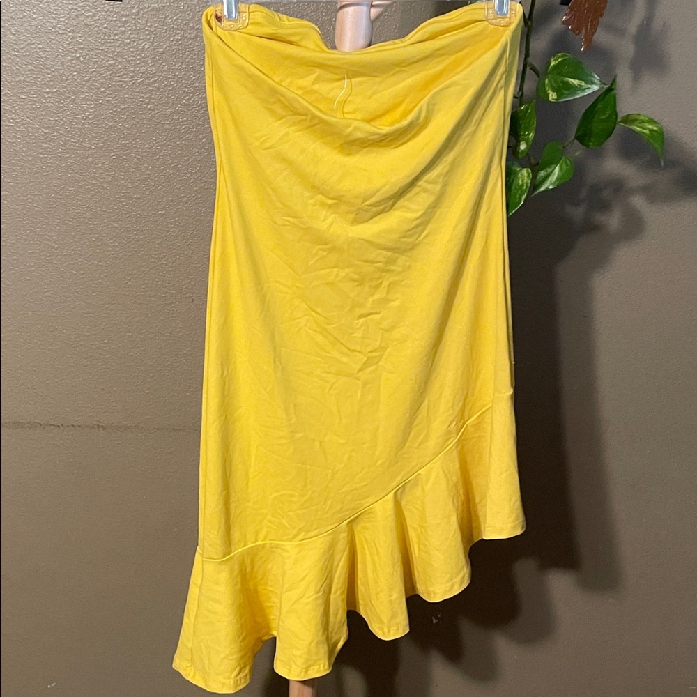 Susana Monaco Strapless Yellow Dress - Picture 6 of 7